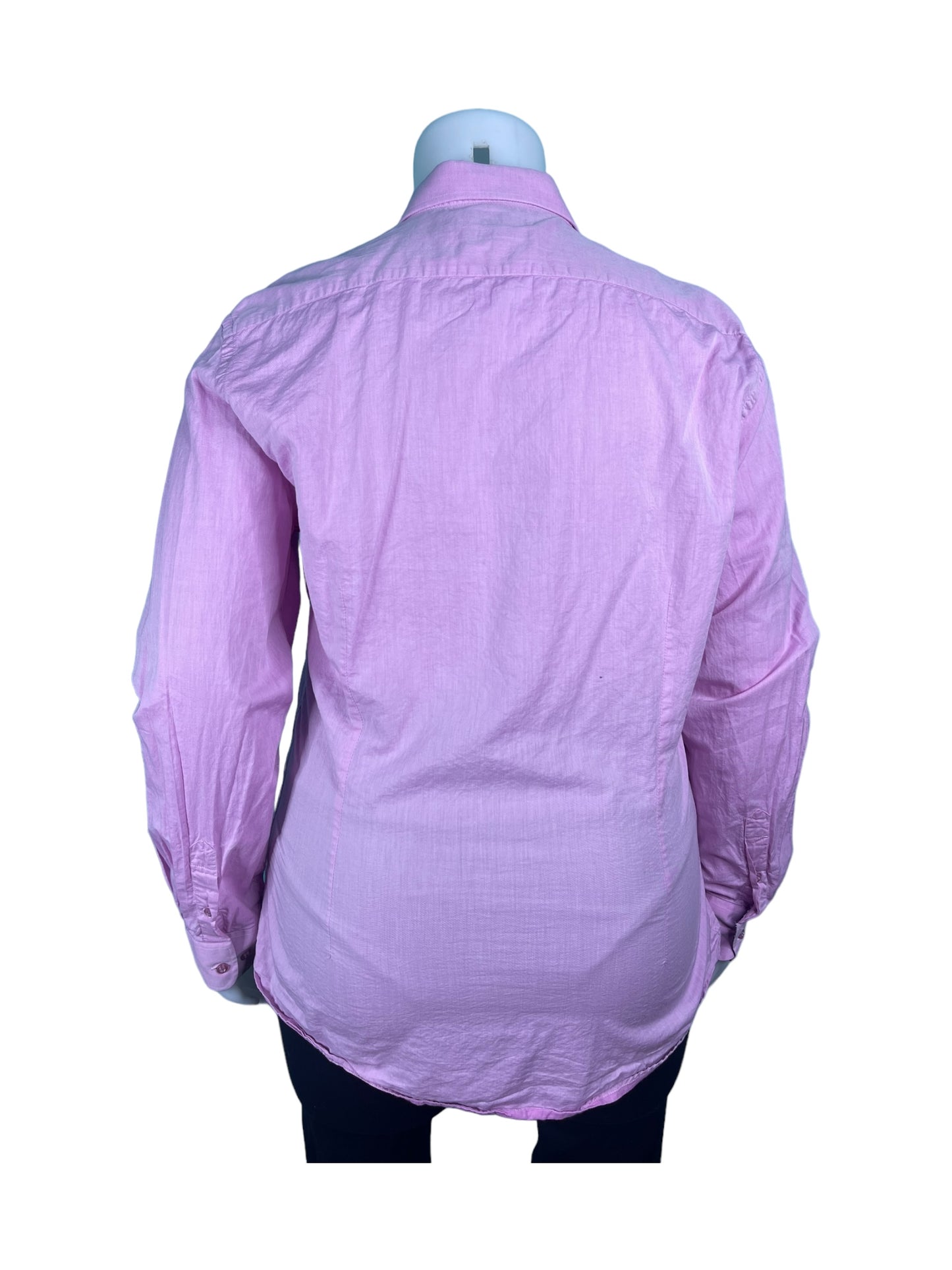 Pink Long Sleeve Button Up Shirt