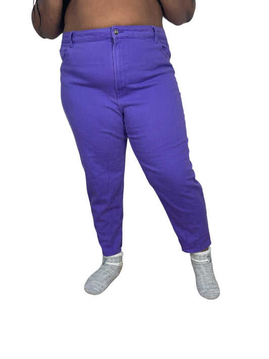 Purple Straight Legged Jeans (22)