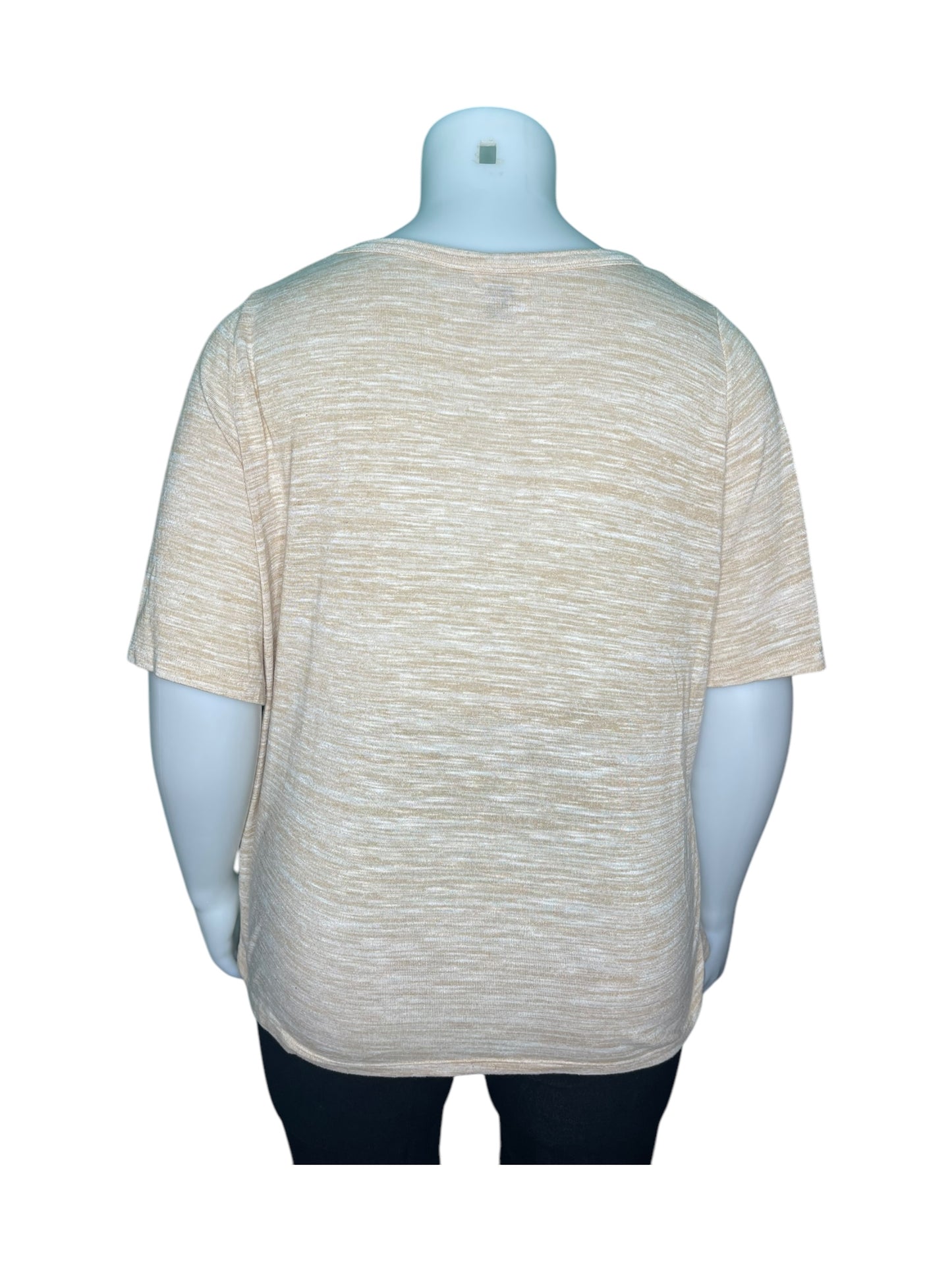 Cream Crewneck T-Shirt Top