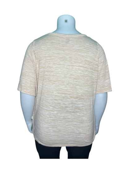 Cream Crewneck T-Shirt Top