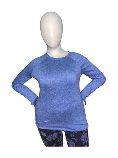 Blue Long Sleeve Top