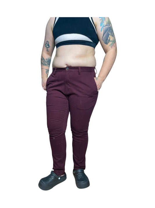 Burgundy Pants