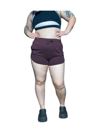Burgundy Short Shorts
