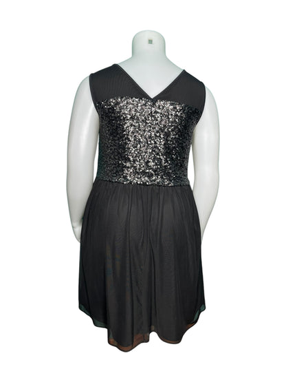 Black Sleeveless Sequin Dress