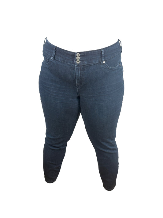 “Torrid Denim” Dark Blue Jeggings (22R) * worn inner thighs