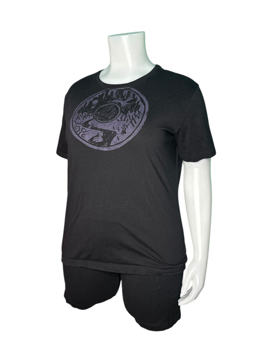 Black w/ Purple Graphic T-Shirt