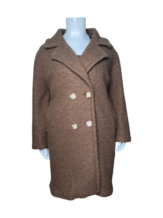 Brown Long Sleeved Peacoat