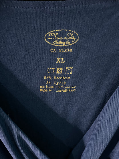 Navy Sleeveless V-Neck Maxi Dress