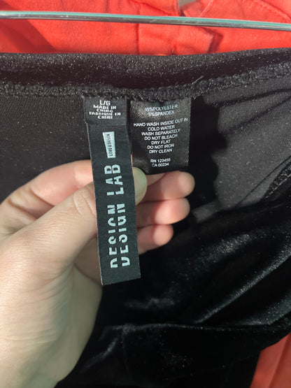 Black Velvet Leggings