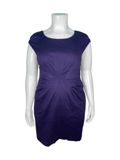 Purple Cap Sleeve Dress