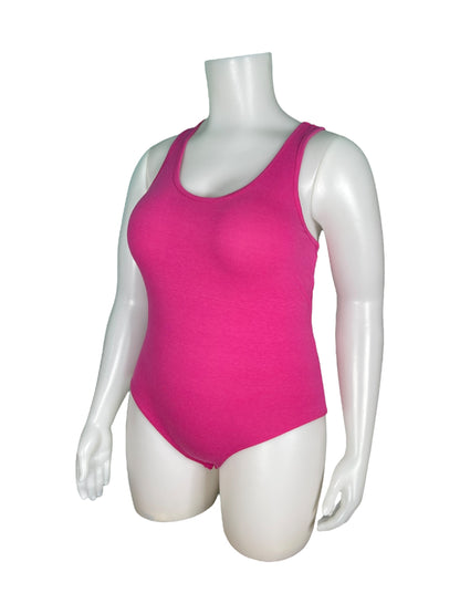 Hot Pink Sleeveless Bodysuit