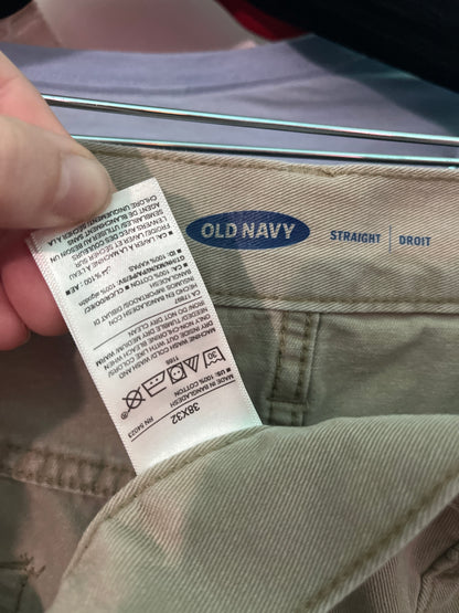 Tan Straight Leg Jeans