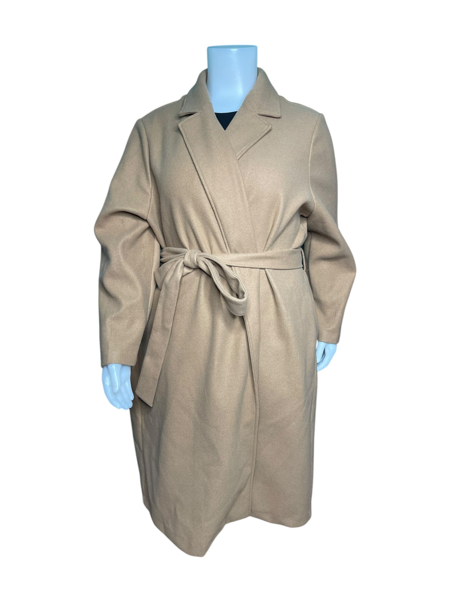 Tan Maxi Peacoat