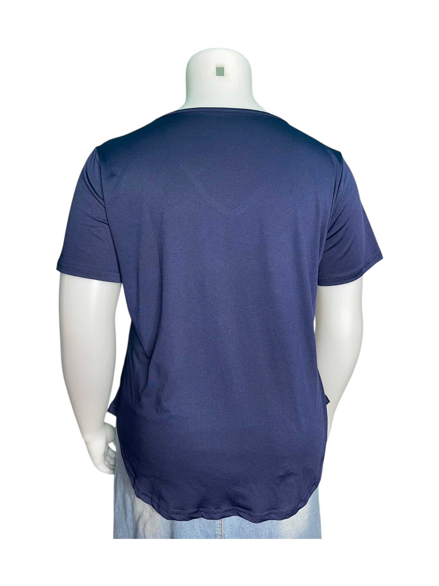 Navy Blue Short Sleeved T-Shirt