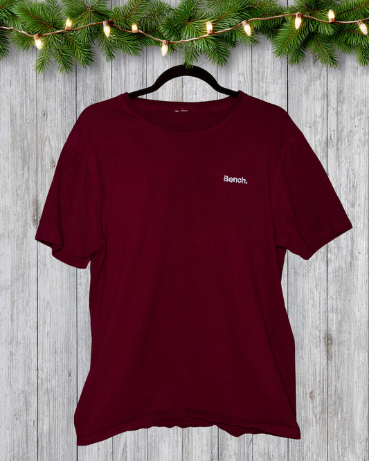 Burgundy Short Sleeve Bench T-Shirt