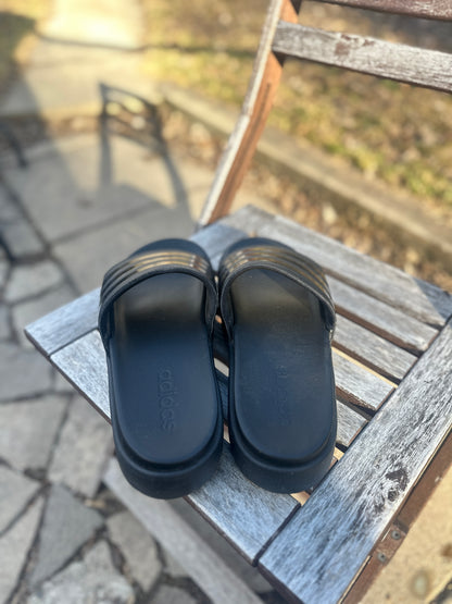 Black Platform Slides