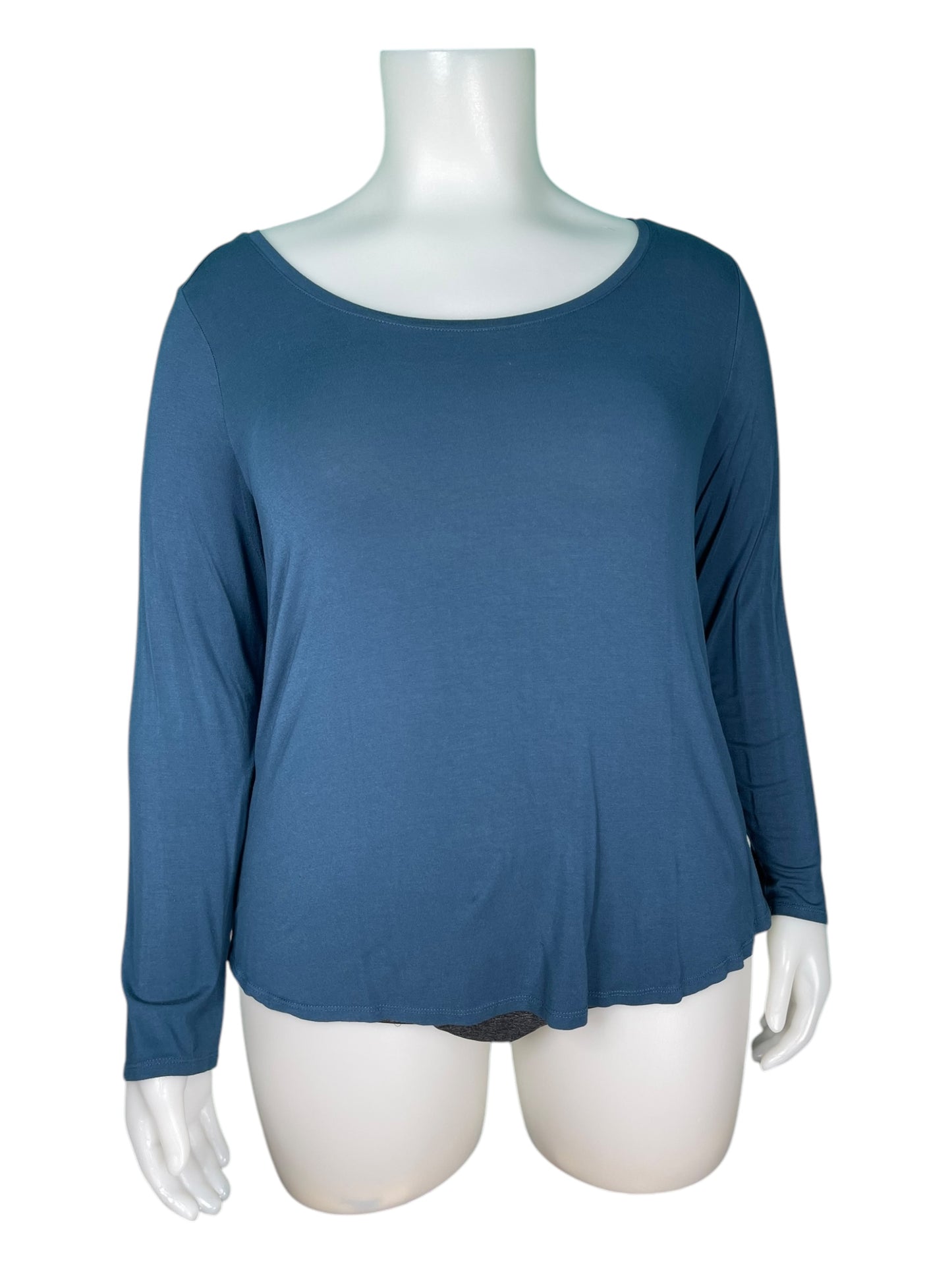 Blue Long Sleeve Crewneck Shirt