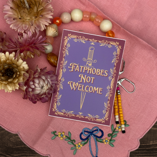 Fatphobes Not Welcome Rectangular Sticker