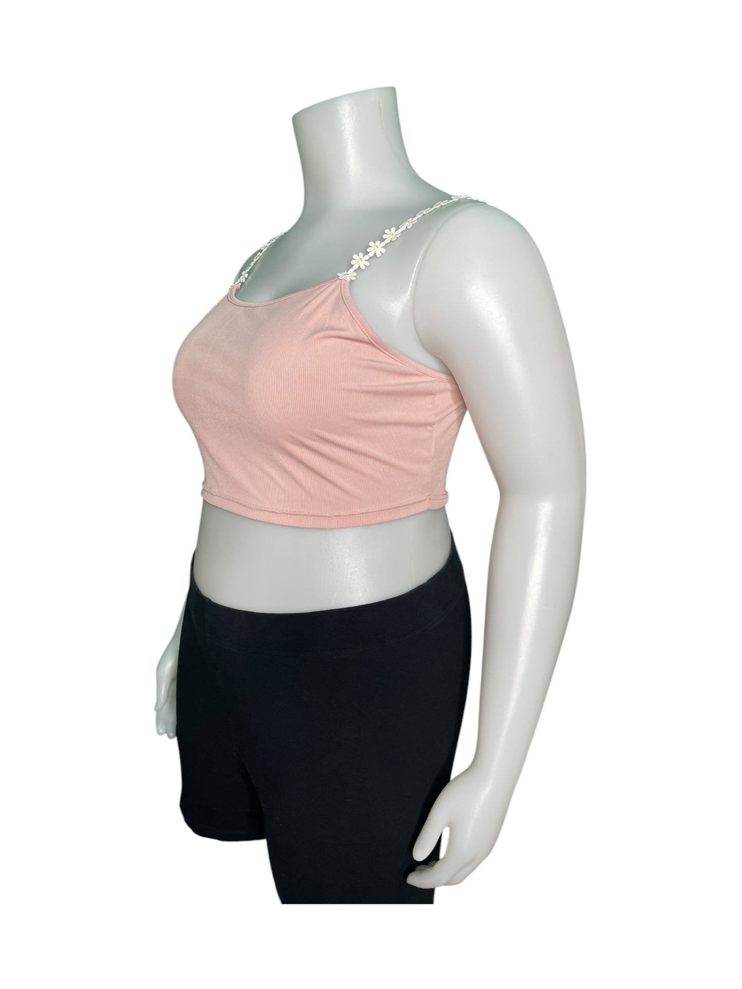 Pink daisy Strap Tank Top