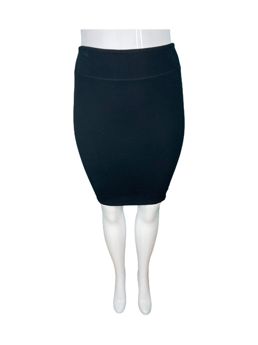 Black Fitted Bodycon Skirt