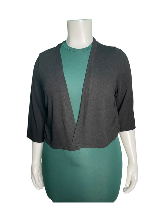 Black 3/4 Sleeve Cardigan