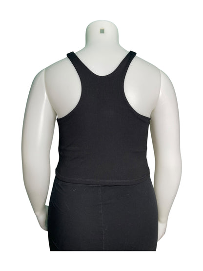 Black Binder Like Tank Top