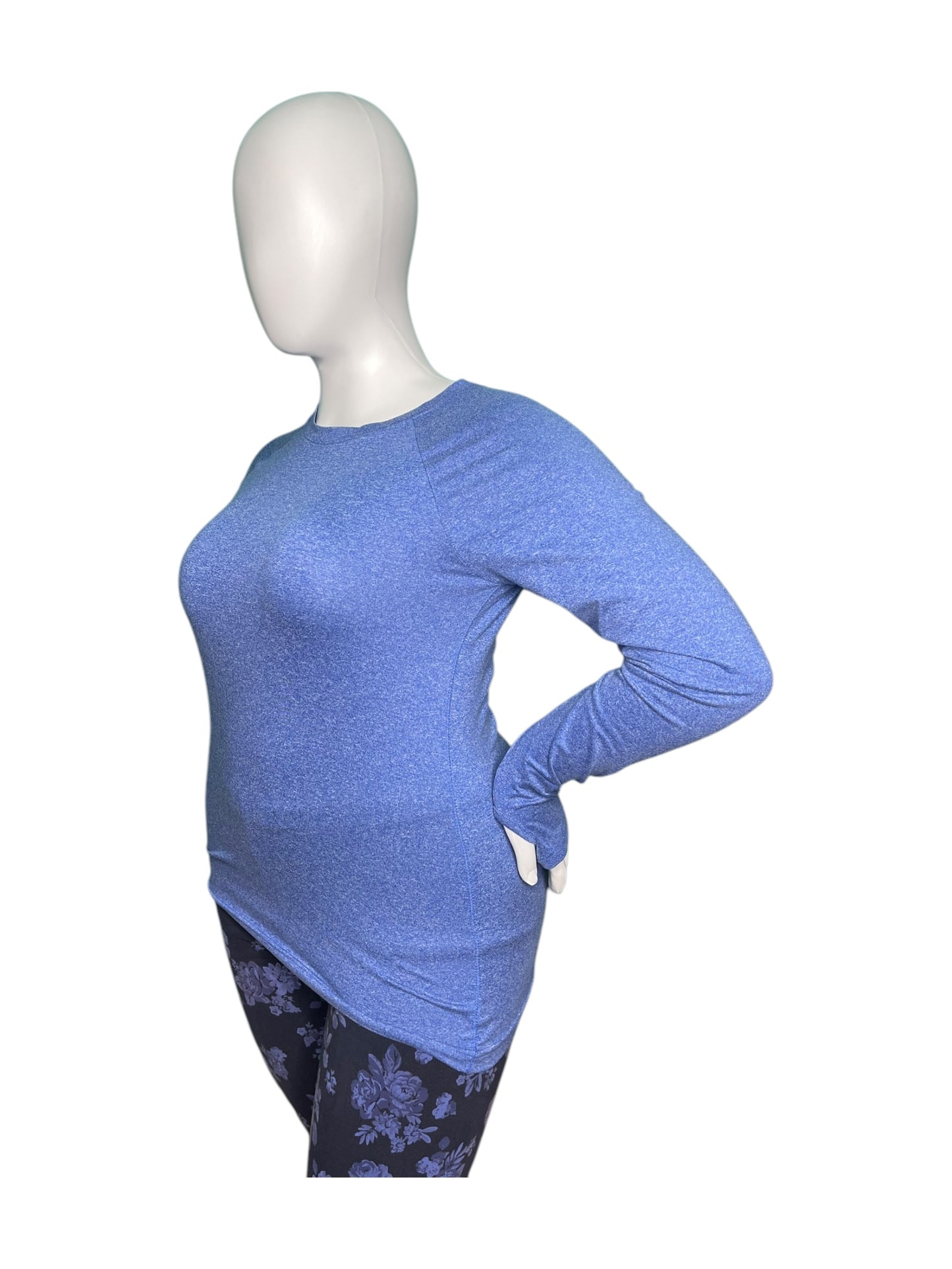 Blue Long Sleeve Top