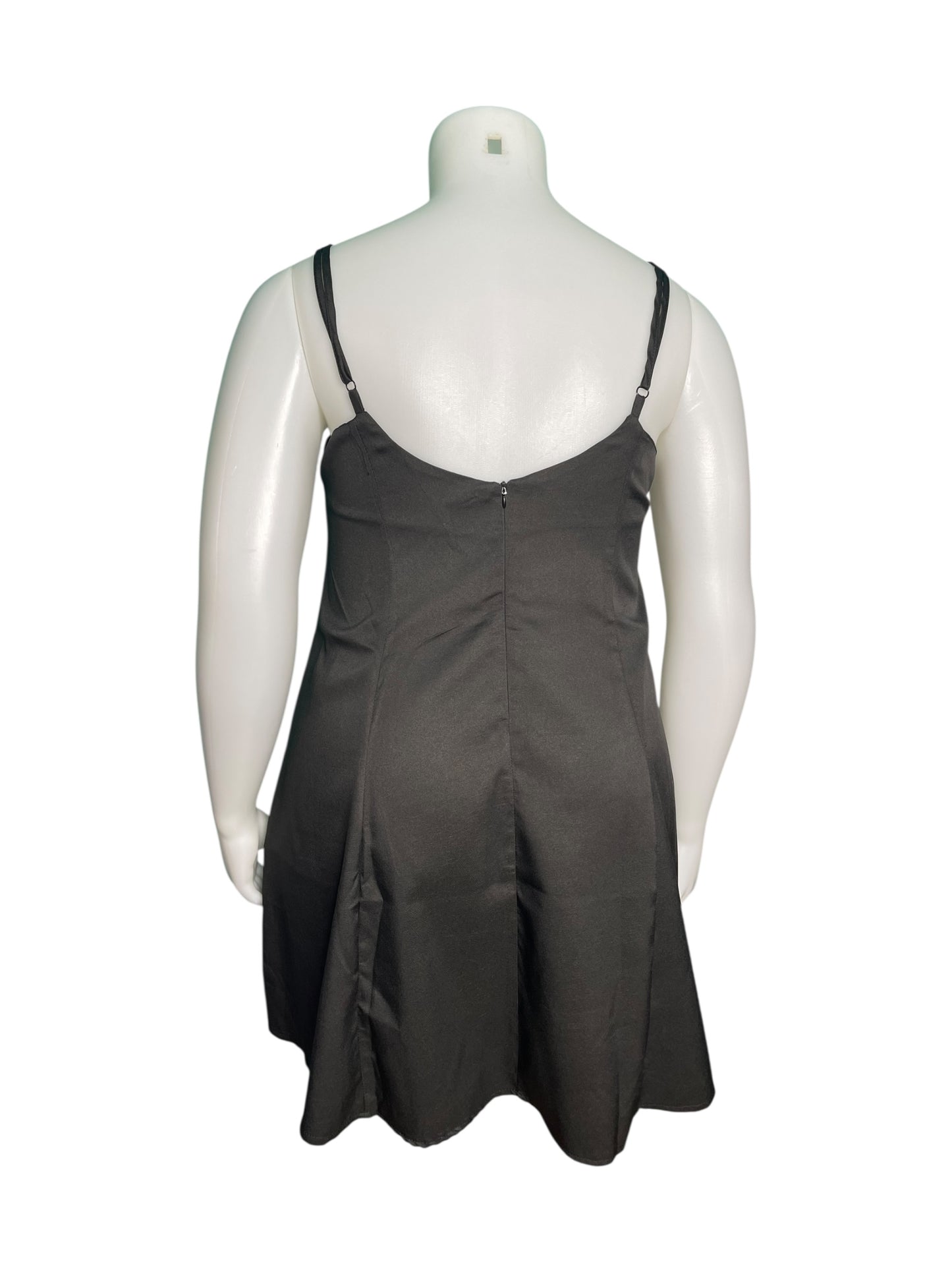 Black Spaghetti Mini Dress