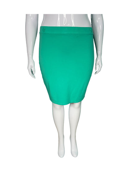 Teal Green Fitted Skirt