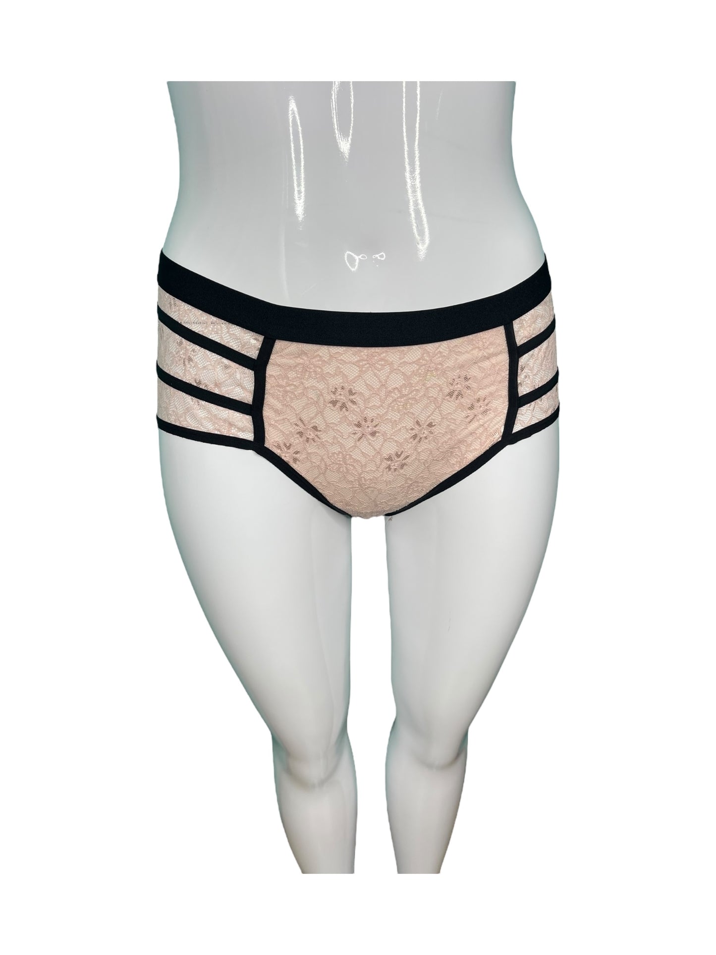 Pink & Black Lace Underwear Lingerie