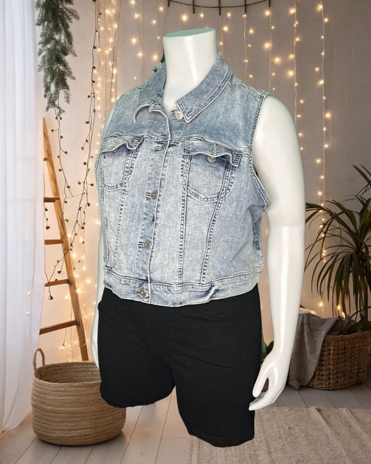 Light Blue Denim Vest