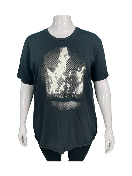 Black "Post Nothing" Graphic T-Shirt