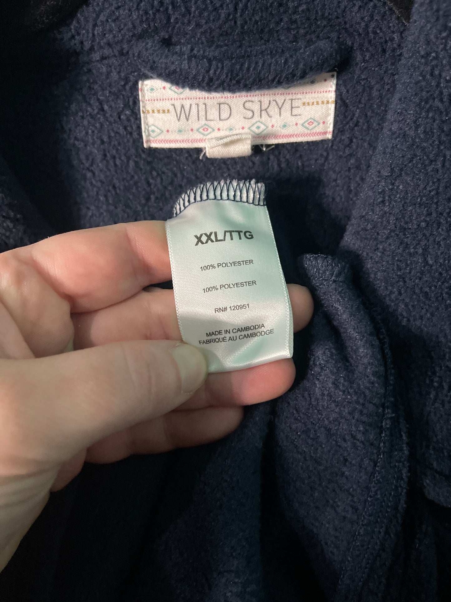 Navy Soft Blue Button Up Jacket