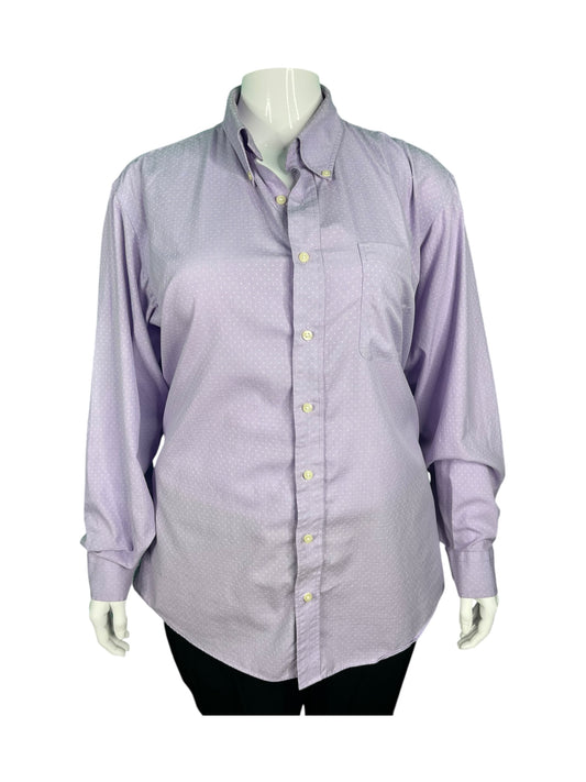 Light Purple Long Sleeved Button Up Top