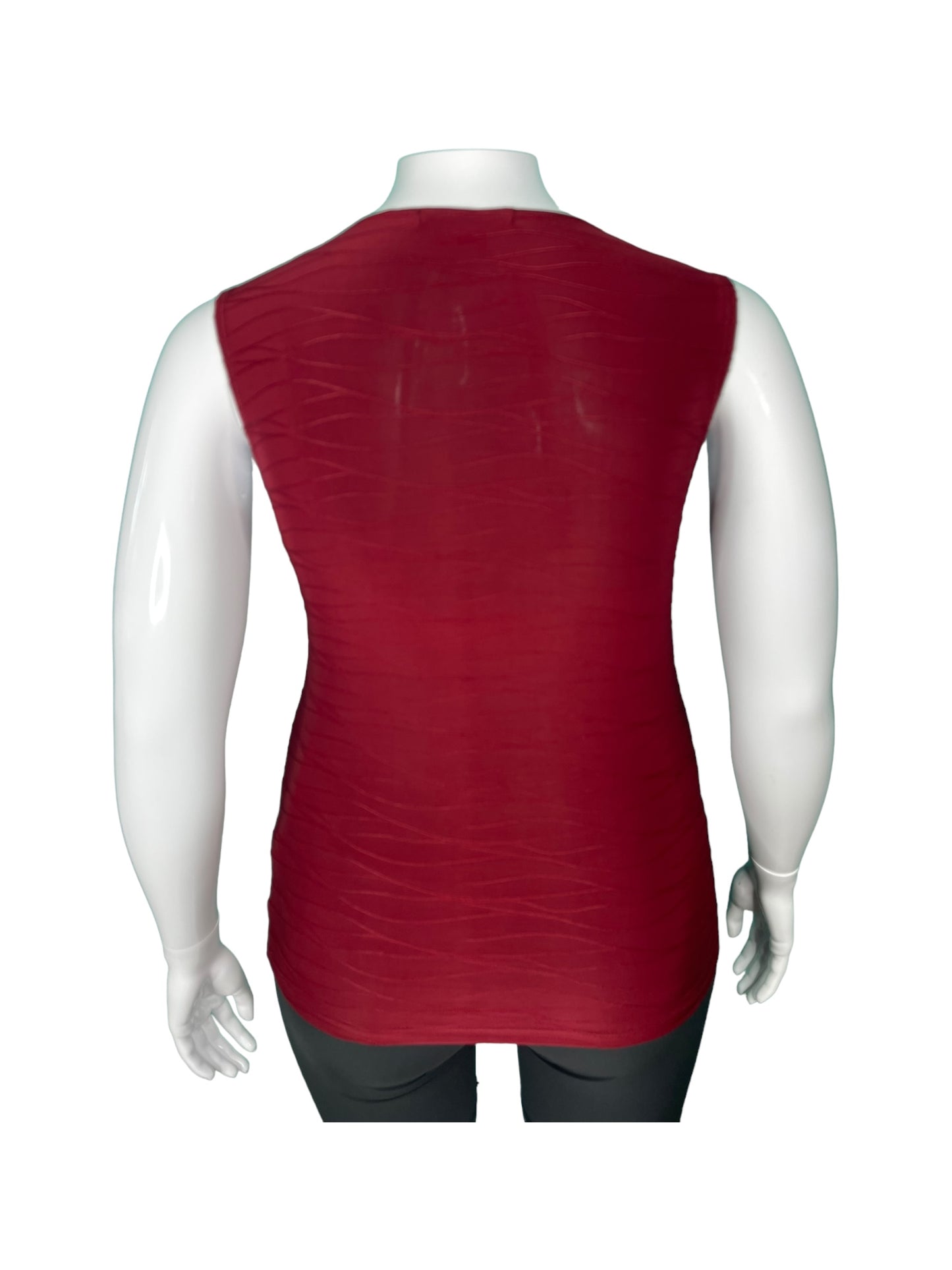 Red Sleeveless Top