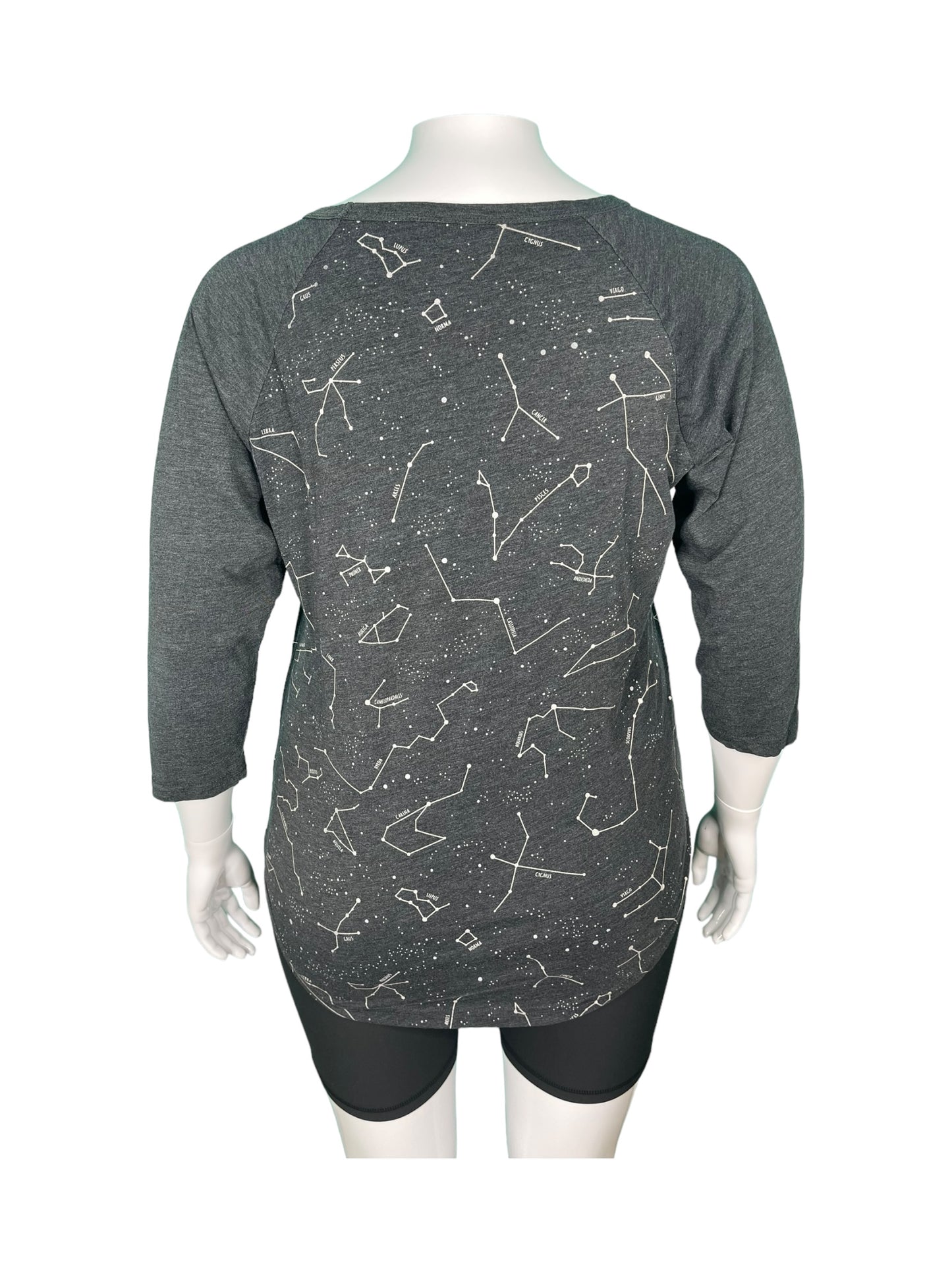 Grey Constellation 3/4 Sleeve Top (XL)