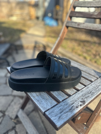 Black Platform Slides