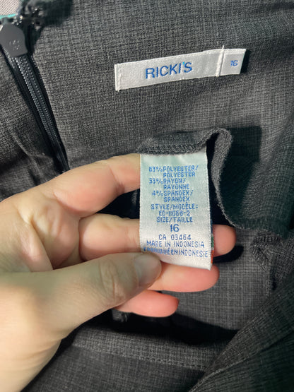 Grey Business Casual Pencil Skirt