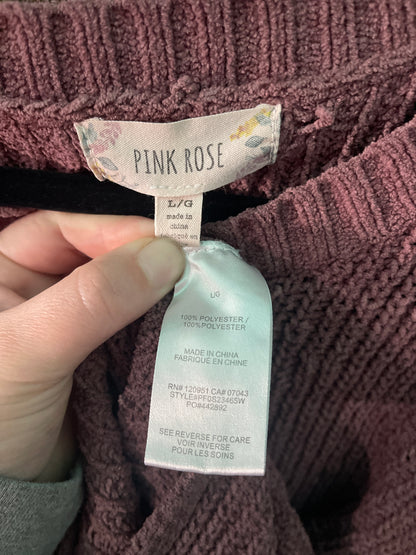 Burgundy Knit Sweater