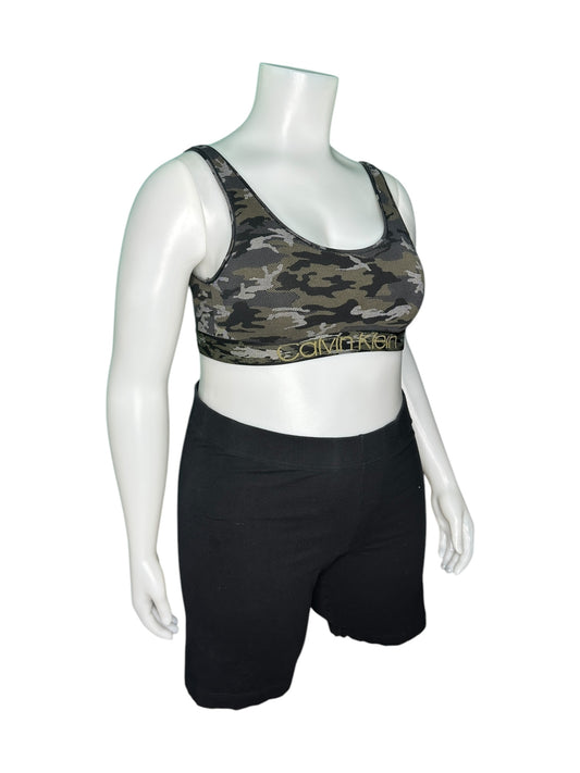 Green Army Print Bralette