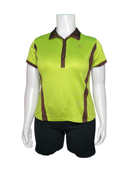 Neon Green and Brown Short Sleeved T-Shirt