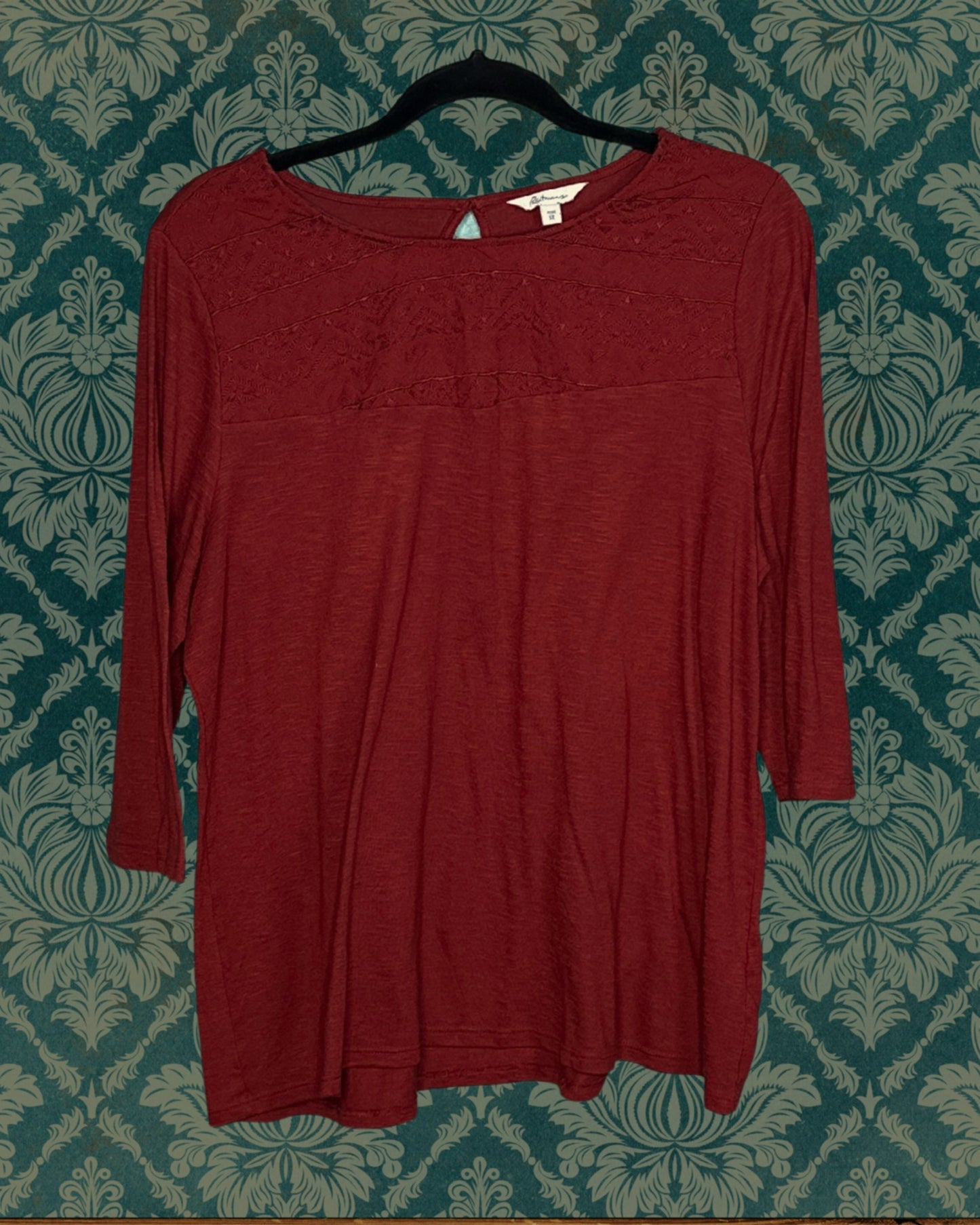 Burnt Orange 3/4 Sleeved Shirt