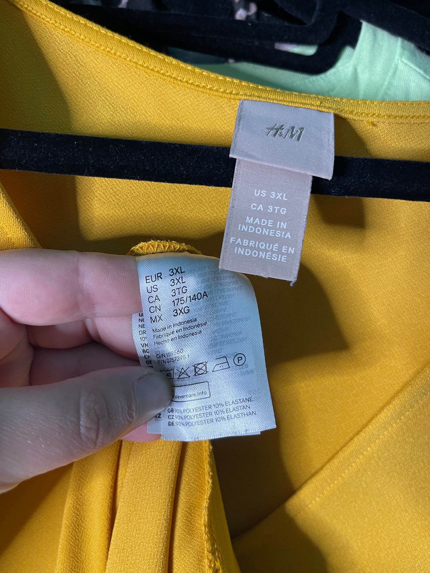 Bright Yellow Short Sleeved V-Neck Dress