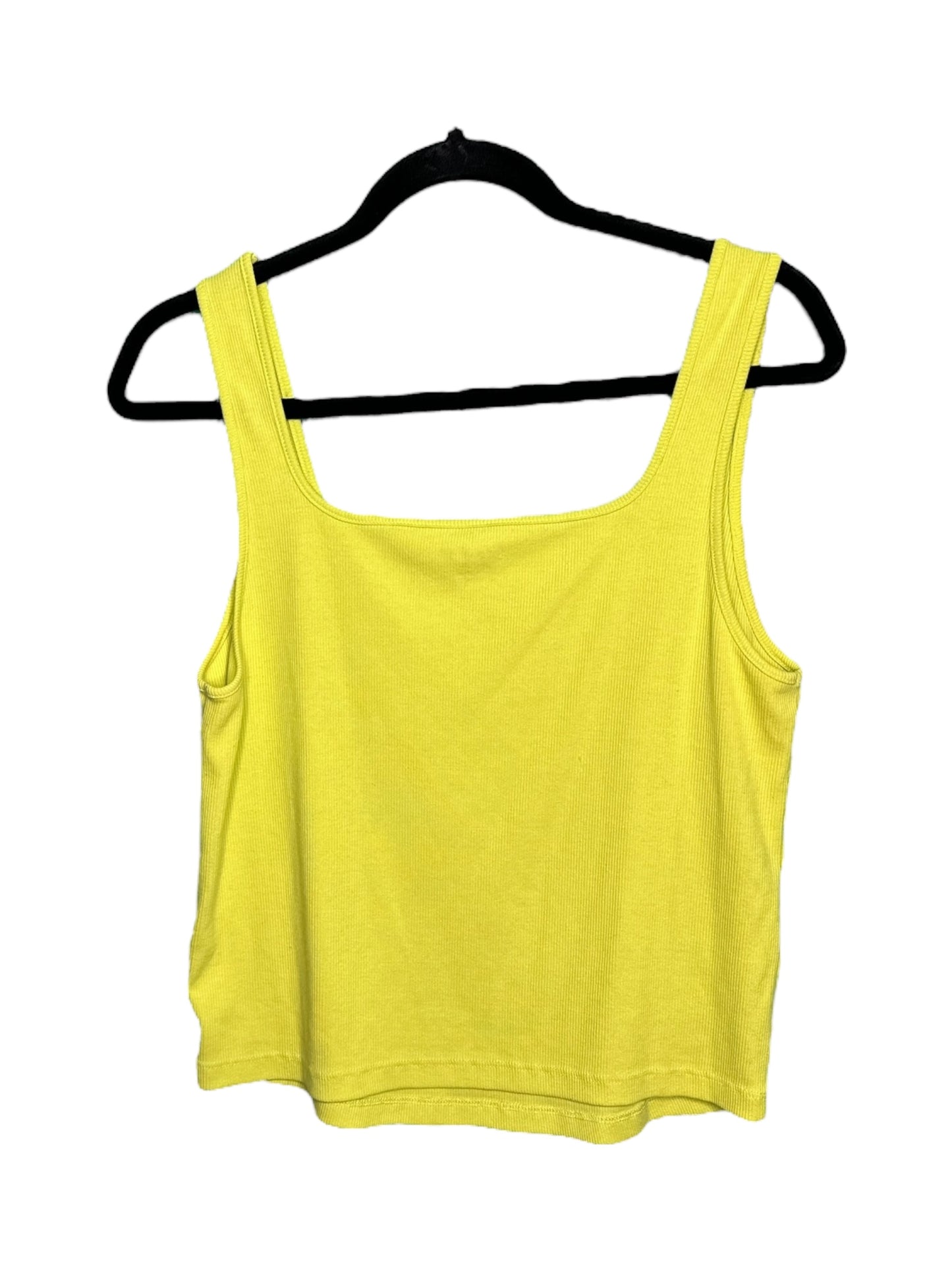 Yellow Square Neck Tank Top