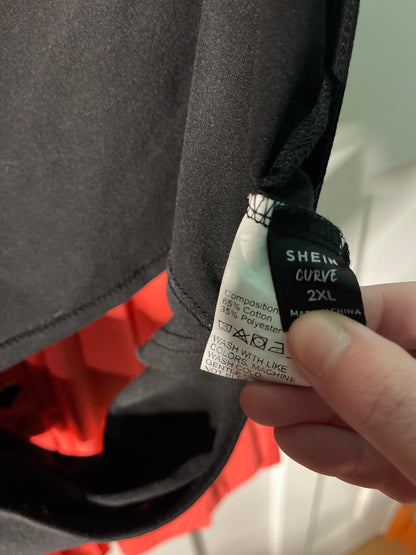 Black “cute but weird” Crop Tank Top