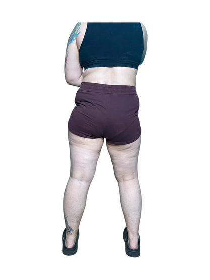 Burgundy Short Shorts