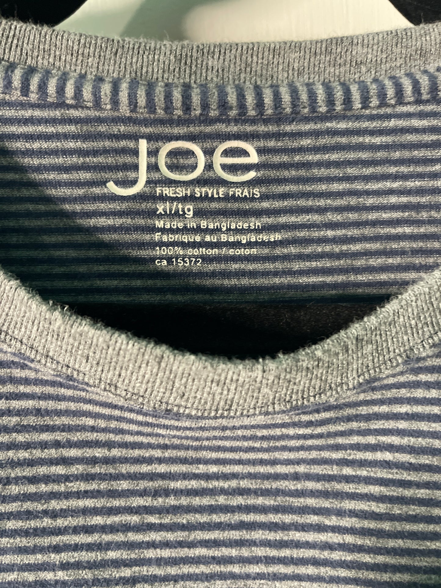 Grey Stripped Long Sleeved Jumper