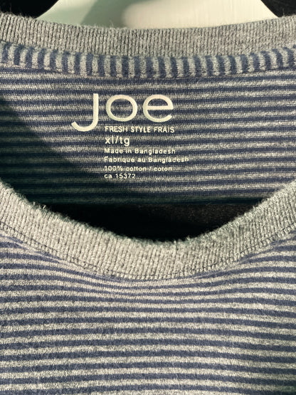 Grey Stripped Long Sleeved Jumper