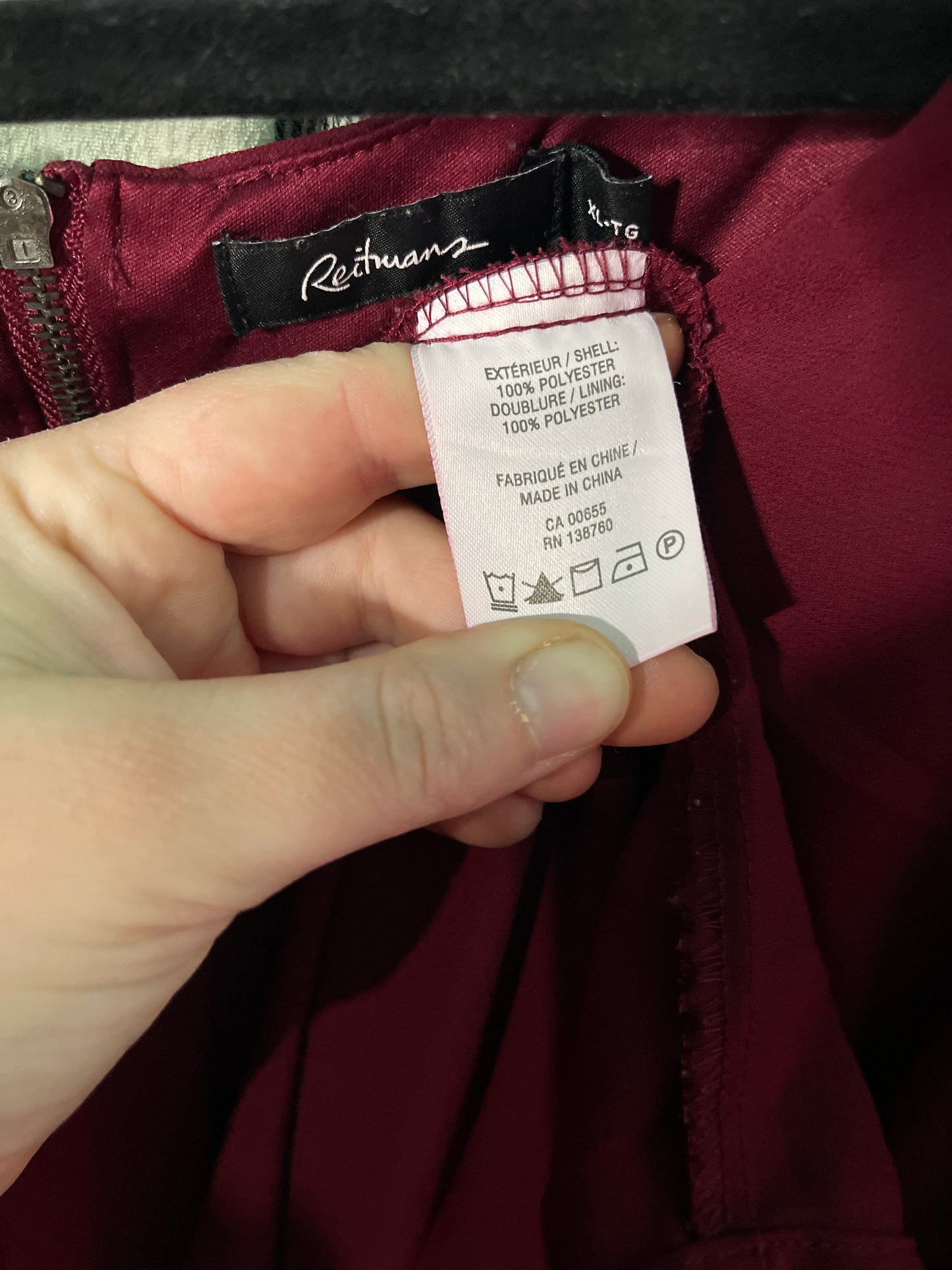 Burgundy Sleeveless Mini Dress