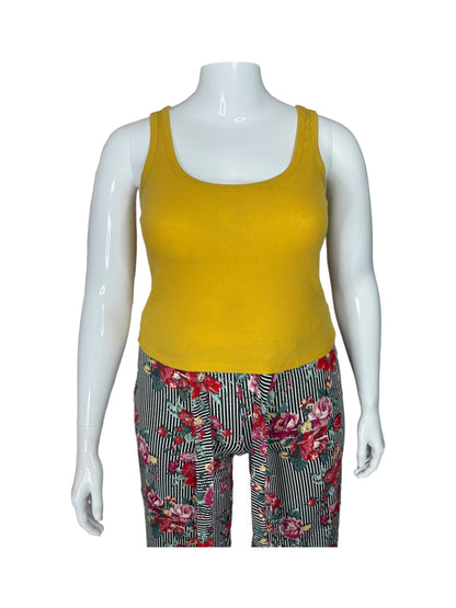 Yellow Crop Top Tank